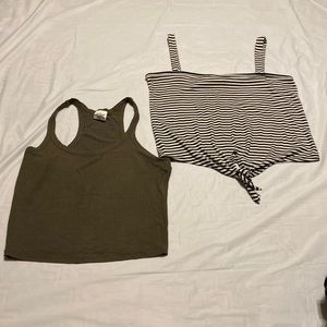 DESTINED SETS OFF TWO GIRLS TOPS SIZE M